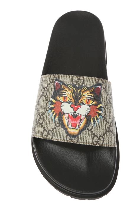 gucci tiger head sandals|Gucci tiger shoes slip on.